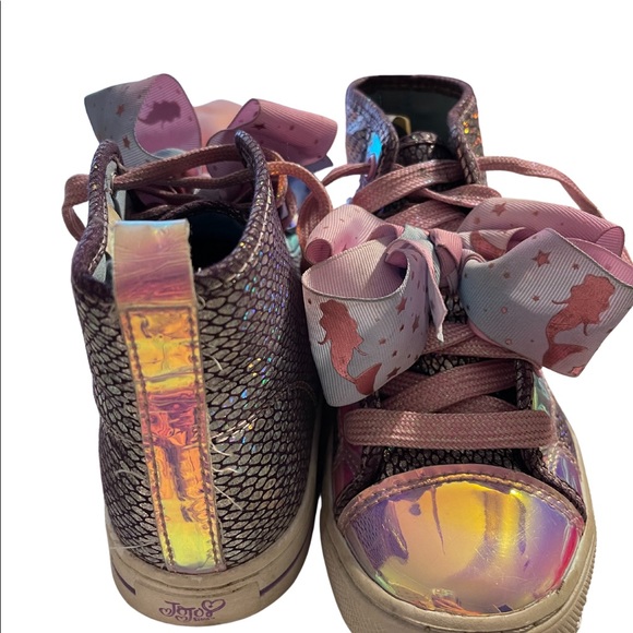 Jojo Bow Hightop Sneakers Mermaid/Unicorn - Picture 2 of 3
